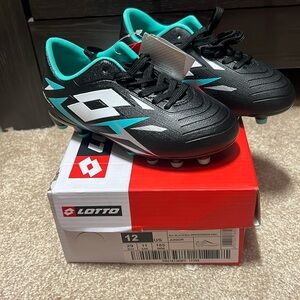 NWB 12c Lotto Turquoise Unisex Kids Soccer Cleats